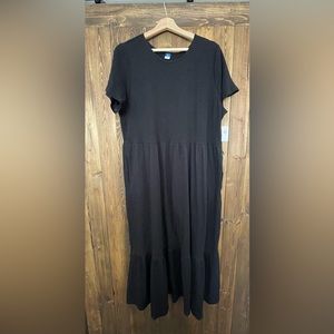 Tiered Maxi T-Shirt Dress